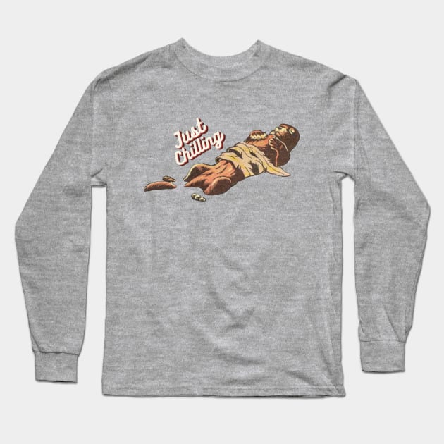 Just Chilling! Long Sleeve T-Shirt by Finn Art by MB